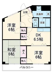 ドミールヒノデKANAMORI【5階】の間取り