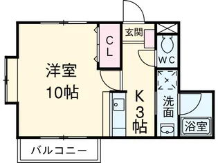 クオン千原【4階】の間取り
