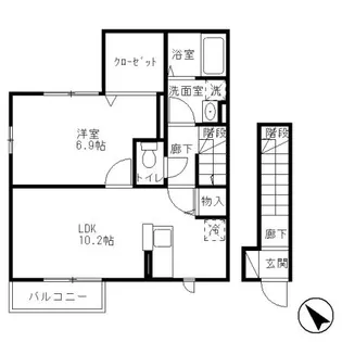 ベルコート【2階】の間取り