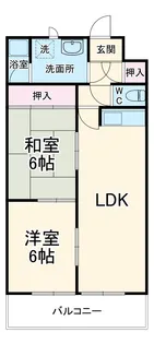 メゾン早瀬【1O3号室】の間取り