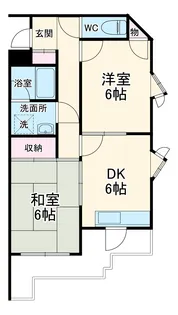 ミラクル西塚【406号室】の間取り