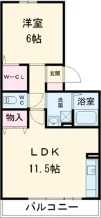 セジュール篠原【303号室】の間取り