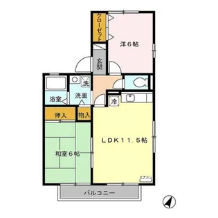 ベイグランデ【2階】の間取り