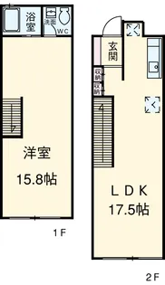 FLATS GAZERY【204号室】の間取り