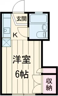 UトピアB棟【1階】の間取り