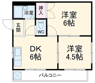 エスポワール上飯田【502号室】の間取り