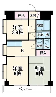 T’s garden永山【6階】の間取り