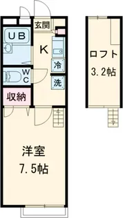 メインシティガーデン新井壱番館【1階】の間取り