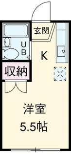 コーポレーション光陽【206号室】の間取り