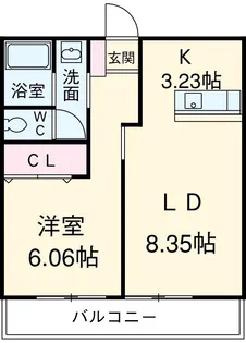 グレイス・ササ【2階】の間取り