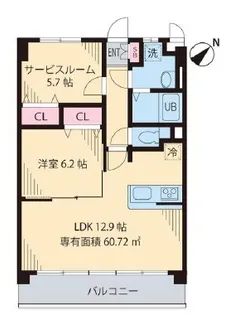 Ever Green【2階】の間取り