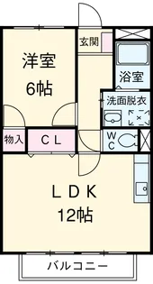 Surplus Two与八杁【2階】の間取り