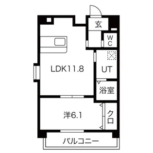 コモンズ城並【2階】の間取り