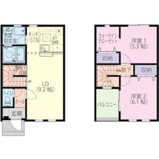 スクエア松本Ⅰ【A号室】の間取り