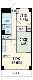 グレース・スクエア【105号室】の間取り