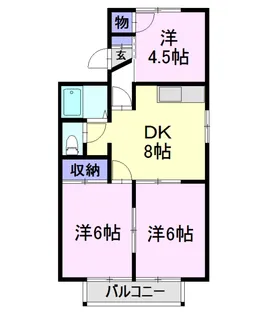 プラザITO【203号室】の間取り