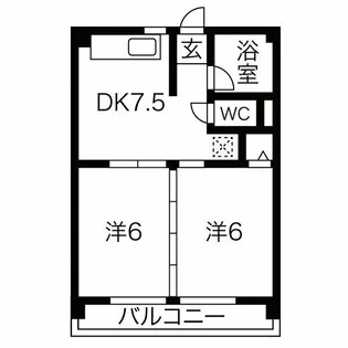 Court八家【1階】の間取り