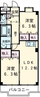 サンシャイン松河【102号室】の間取り