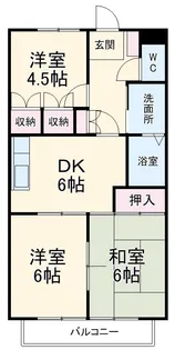 エミールⅡ【1階】の間取り