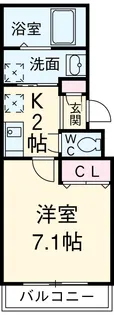 ラフィーネ志賀本通【101号室】の間取り