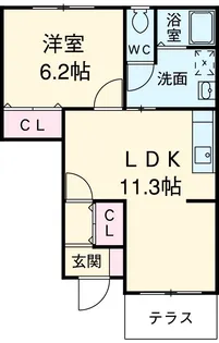アルカサル華【1階】の間取り