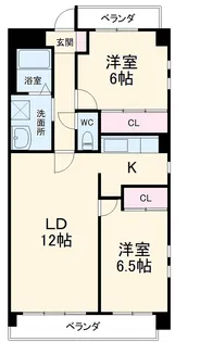 プランドール笠取【301号室】の間取り