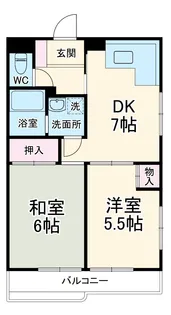 メゾンド城所【2階】の間取り