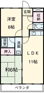 はやしビジデンス【5階】の間取り