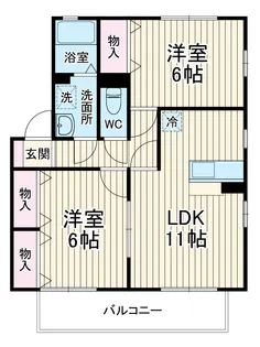 ピーチガーデン【2階】の間取り