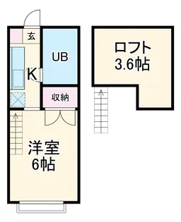シャルムNS【107号室】の間取り