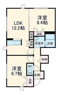 エクレール【1階】の間取り