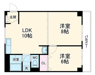 松原マンション【4階】の間取り