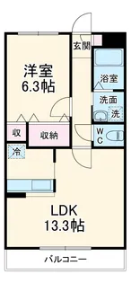 エスペランサ【3階】の間取り