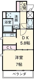 アジリア大曽根【401号室】の間取り