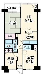 ハイネスさがみ野【106号室】の間取り