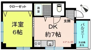 行徳ハイム【2階】の間取り