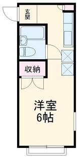 西町コート【201号室】の間取り