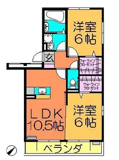 イーストオブ妙典B【2階】の間取り