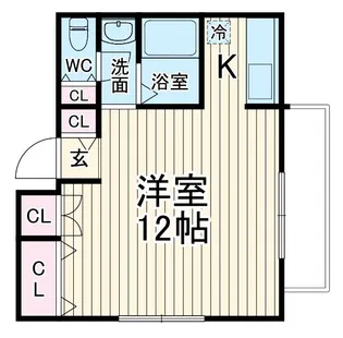 ビバースメント【301号室】の間取り