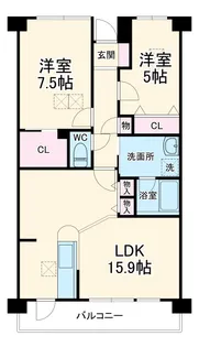 ドゥリーヴピエース【1階】の間取り