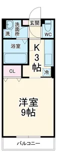 シャンブル メルベーユ【2階】の間取り