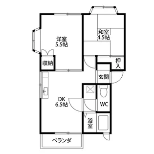 プラトゥサイド弐番館【2階】の間取り