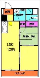 マンション堤【1階】の間取り