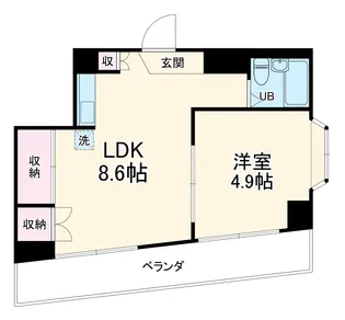 宮前ビル【9階】の間取り