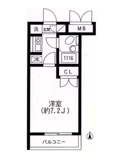 スカイヒル生田【1階】の間取り