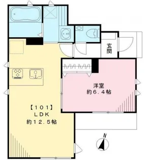 ソレアード大岡山【1階】の間取り