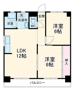 ハイツ小木田【306号室】の間取り