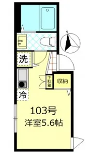 FERIO千住大橋駅前【1階】の間取り