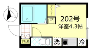 FERIO千住大橋駅前【2階】の間取り