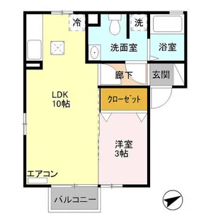ピュアマインドC棟【1階】の間取り